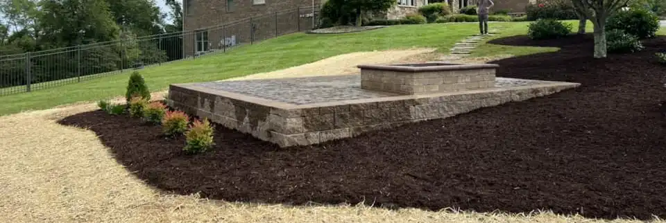 Custom fire pit installation in Roanoke, VA