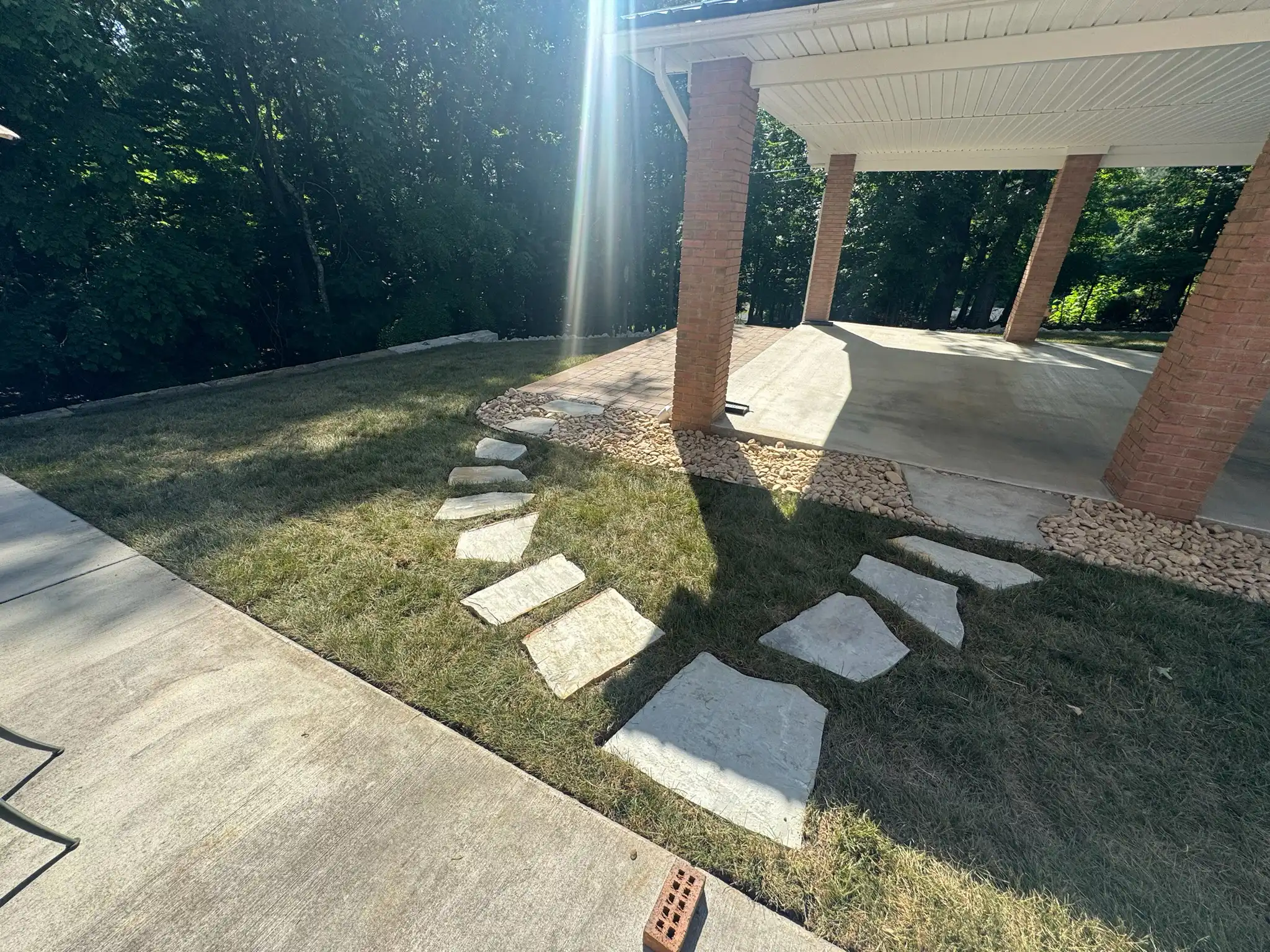 Landscape installation project in Roanoke, VA