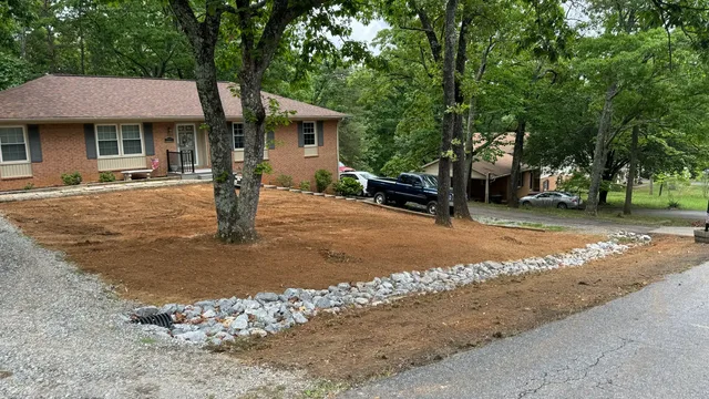 Residential regrading project